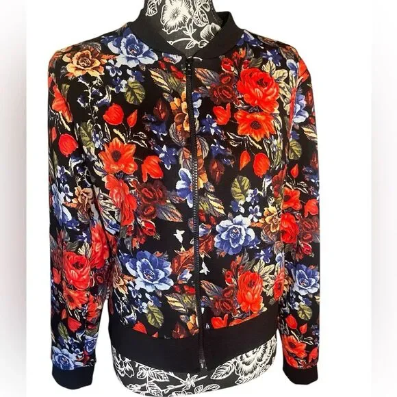 Bright and Bold French Atmosphere Full-Zip Jacket Size Large - Picture 2 of 10